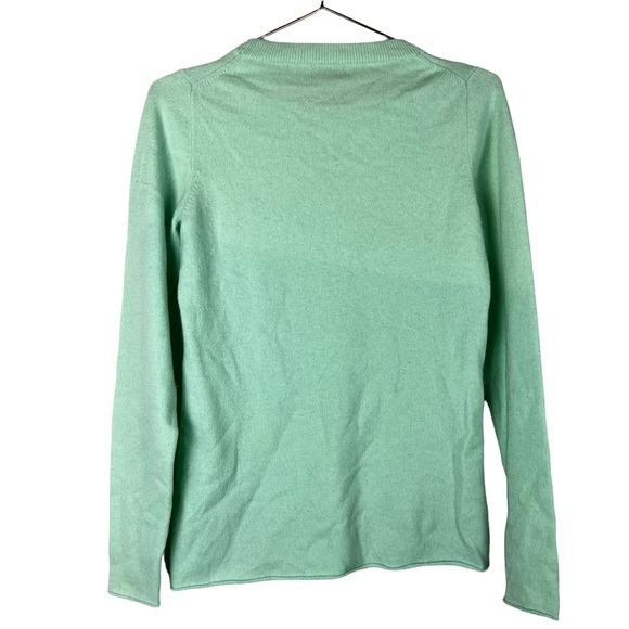J. Crew Mint Green Italian Cashmere Sweater Size Small - Picture 2 of 6